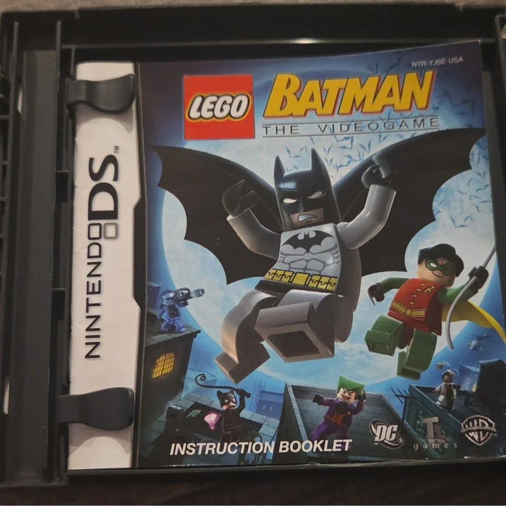 Nintendo DS 4-Game Lot: LEGO Batman (CIB), Lego Star Wars II, Tak, Guitar Hero!